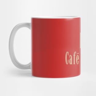 Cafe Nervosa sign – Frasier, Seattle Mug